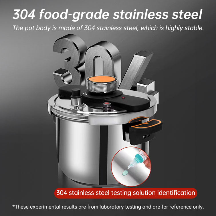 4L/6L Stainless Steel Pressure Cooker, Multi-functional Explosion-proof Pressure Pot for Gas Stove, Electric P
