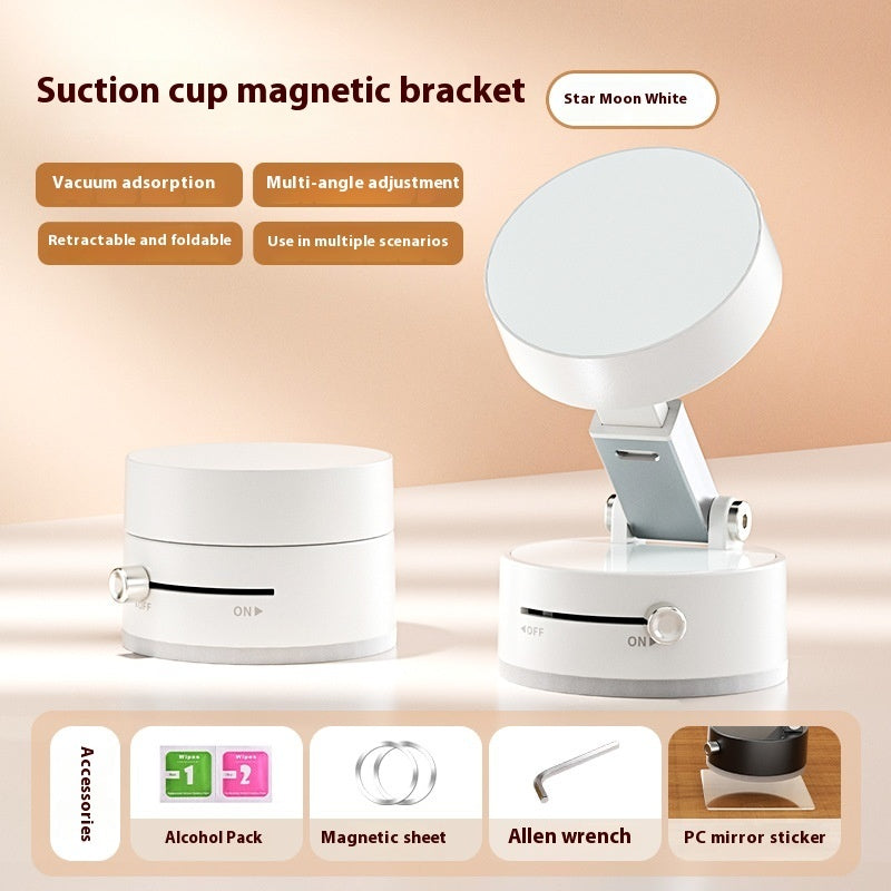 Foldable magnetic car holder securely mounts devices for hands-free driving and enhanced convenience