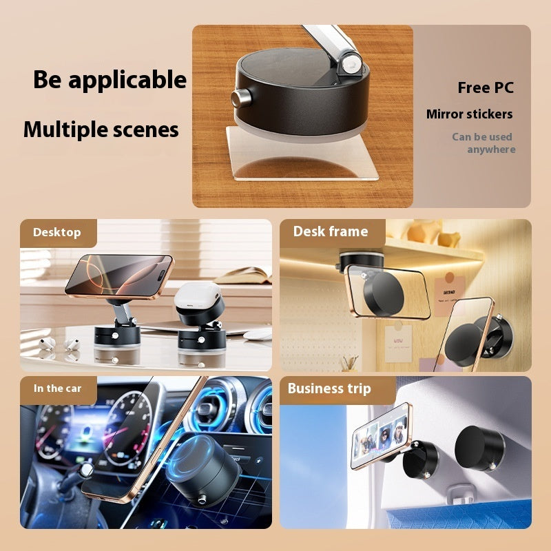 Foldable magnetic car holder securely mounts devices for hands-free driving and enhanced convenience