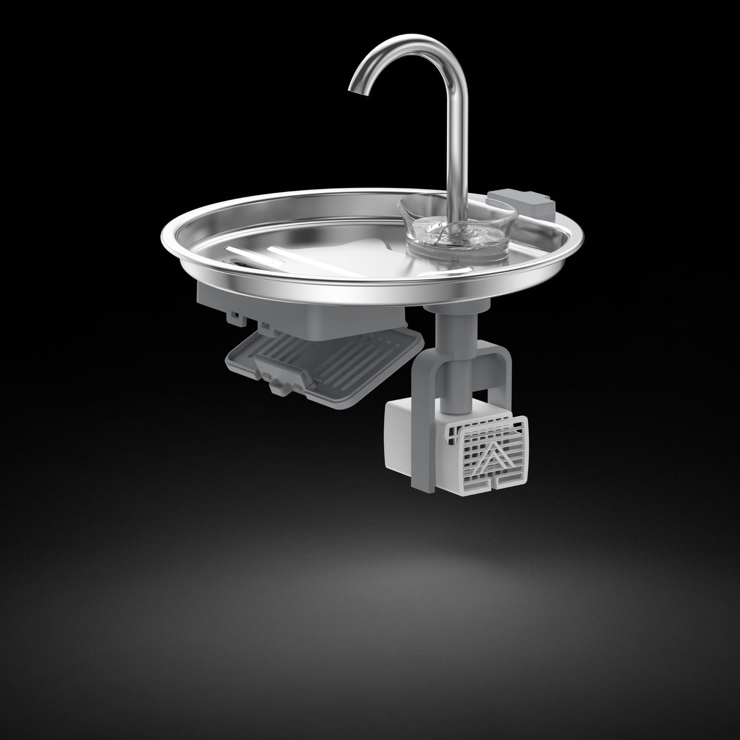 Pet Water Dispenser Stainless Steel Automatic Circulating Cat Dog Water Fountain with Filtration and Anti-Leakage Design