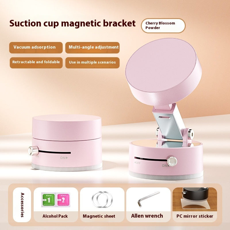 Foldable magnetic car holder securely mounts devices for hands-free driving and enhanced convenience