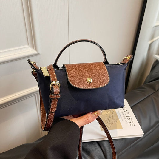 2025 Women's Mini Dumpling Handbag. Made of high - end nylon. Stylish shoulder/crossbody phone bag.