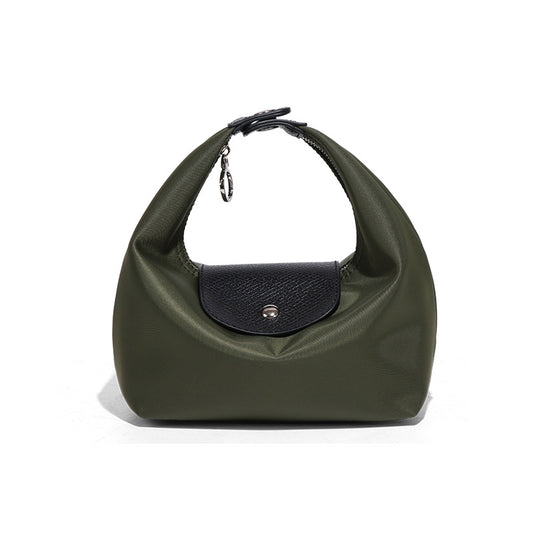 Premium Nylon Lunch Bag, Waterproof Insulated Lunch Box Tote, Handheld & Crossbody Dumpling Bag for Work, School, and Commuting