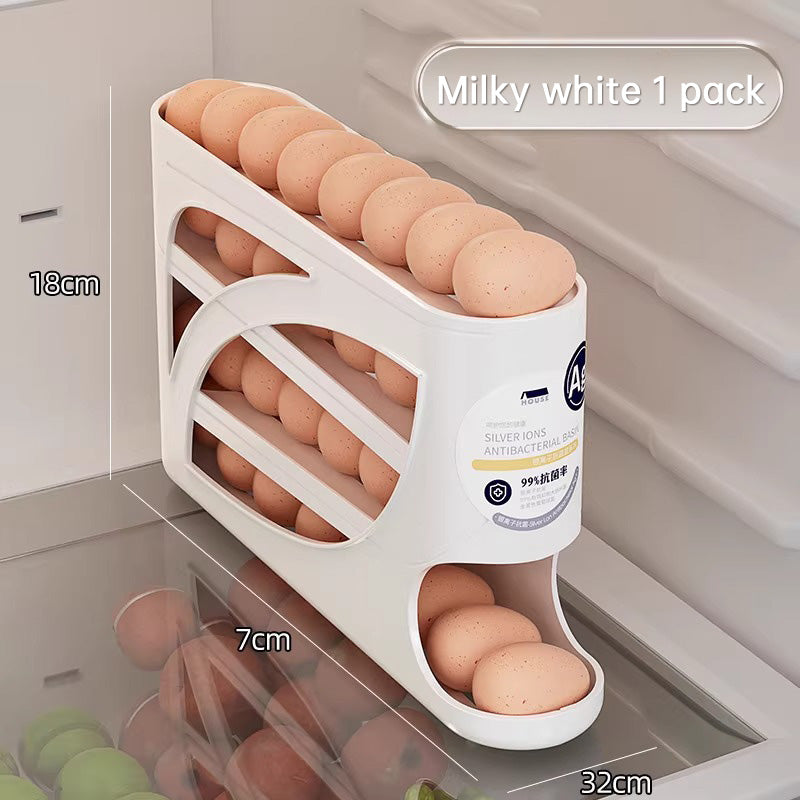 Slide-Roll Egg Box (Fridge Side Door Special Fresh-Keeping)