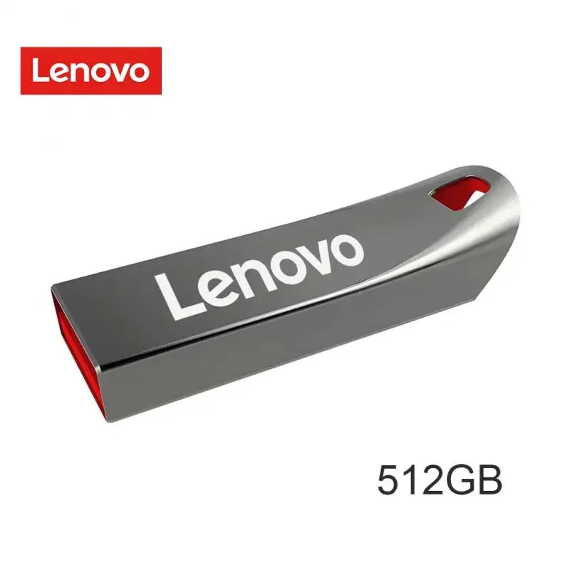 Clés USB Lenovo 2 To USB 3.0 Haute Vitesse Métal Pendrive 1 To 512 Go 256 Go Disque USB Portable Étanche Mémoire USB Disque Flash