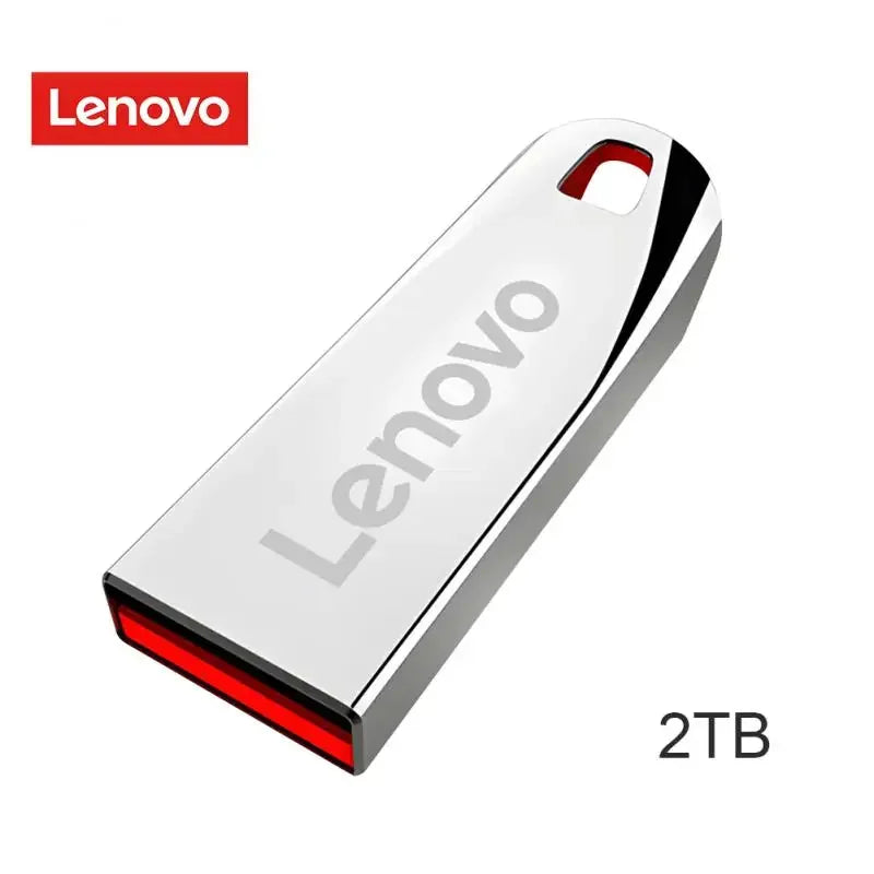 Clés USB Lenovo 2 To USB 3.0 Haute Vitesse Métal Pendrive 1 To 512 Go 256 Go Disque USB Portable Étanche Mémoire USB Disque Flash