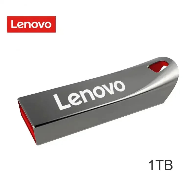 Clés USB Lenovo 2 To USB 3.0 Haute Vitesse Métal Pendrive 1 To 512 Go 256 Go Disque USB Portable Étanche Mémoire USB Disque Flash