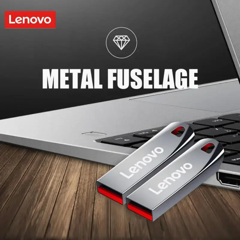 Clés USB Lenovo 2 To USB 3.0 Haute Vitesse Métal Pendrive 1 To 512 Go 256 Go Disque USB Portable Étanche Mémoire USB Disque Flash