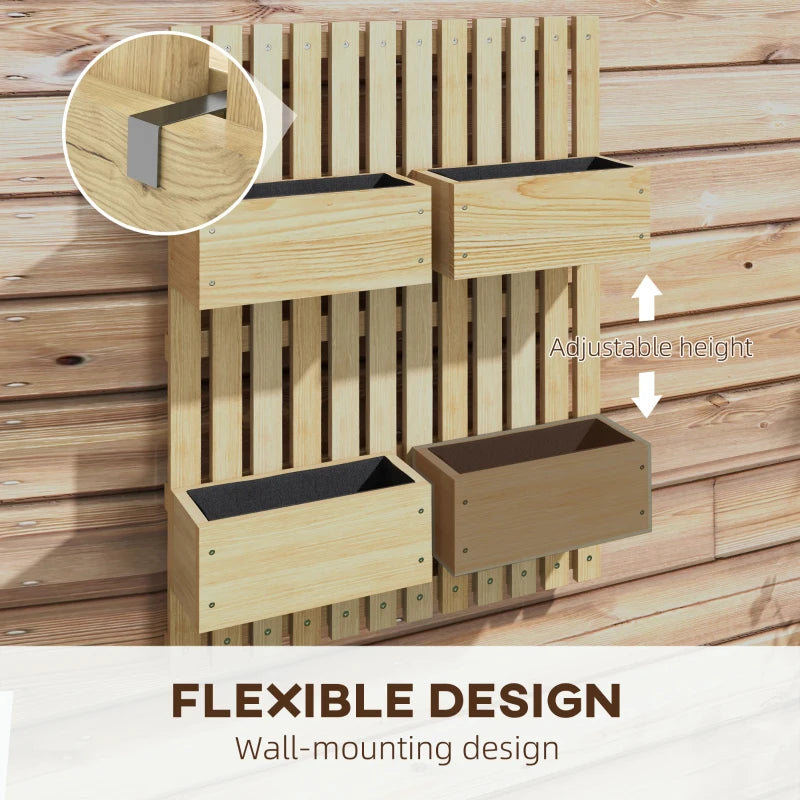Raised bed garden with vertical trellis structure for enhanced plant growth and space optimization