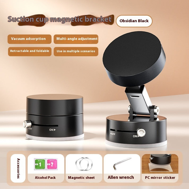 Foldable magnetic car holder securely mounts devices for hands-free driving and enhanced convenience
